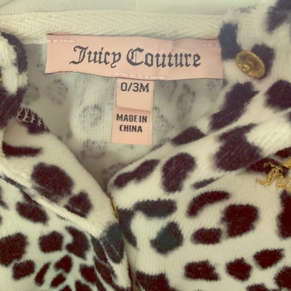 Juicy Couture Leopard Print Onesie NEW WITH TAGS - Picture 2 of 3